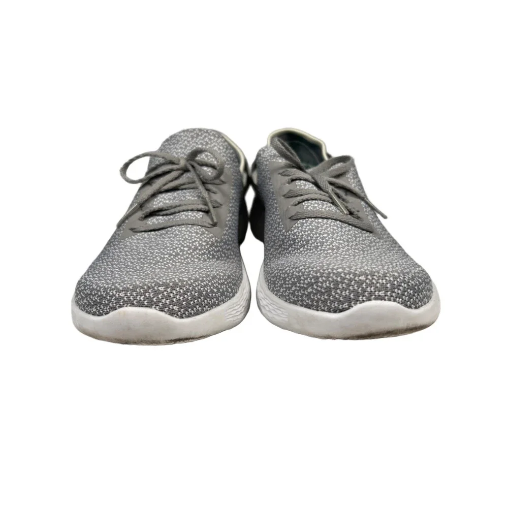 YOU By Skechers Women's Gray Lightweight Slip On Walking Sneakers - 8.5